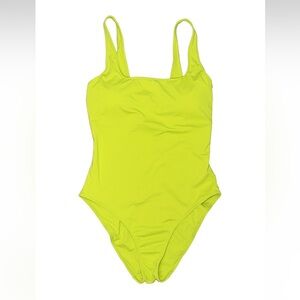 Everlane ReNew One Piece Swimsuit | Medium | Chartreuse